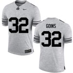 NCAA Ohio State Buckeyes Men's #32 Elijaah Goins Gray Nike Football College Jersey SCA0845NM